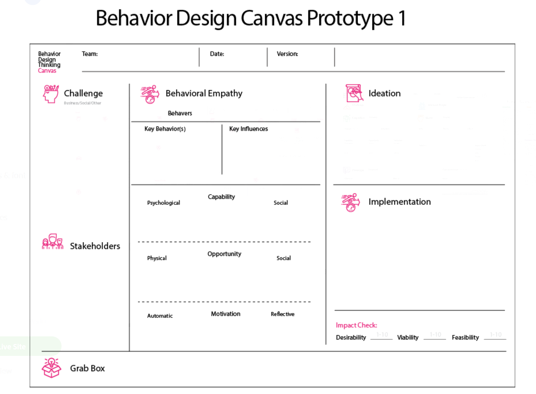BehaviorUX - Wireframes 1